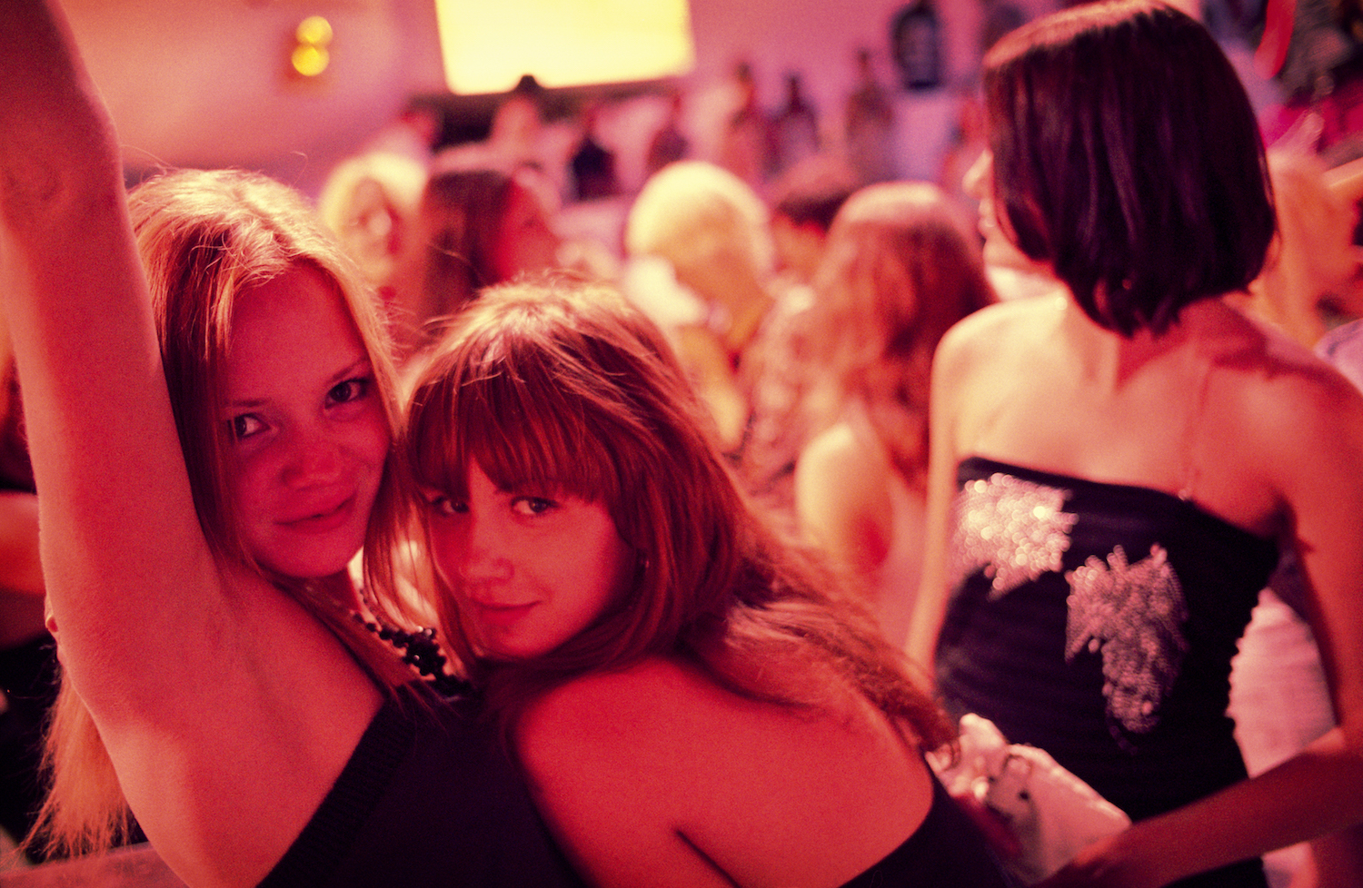 ODESSA, UKRAINE – AUGUST 2007: The Ibiza nightclub along the Arcadia Boulevard, the busiest entertainment area in Odessa. Many young girls and women work as prostitutes for lack of other paid work. None of the discotheques or night clubs sells condoms